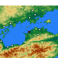 Nearby Forecast Locations - Tadotsu - Kaart