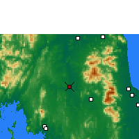 Nearby Forecast Locations - Phrasang - Kaart