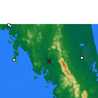 Nearby Forecast Locations - Trang - Kaart