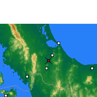 Nearby Forecast Locations - Hat Yai - Kaart