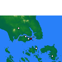 Nearby Forecast Locations - Singapore - Kaart