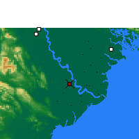 Nearby Forecast Locations - Nam Định - Kaart