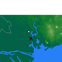 Nearby Forecast Locations - Nhà Bè - Kaart