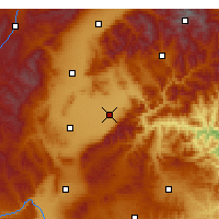 Nearby Forecast Locations - Dingxiang - Kaart