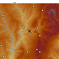 Nearby Forecast Locations - Liulin - Kaart