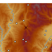 Nearby Forecast Locations - Zhongyang - Kaart