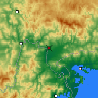 Nearby Forecast Locations - Hunchun - Kaart