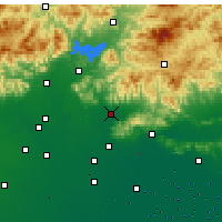Nearby Forecast Locations - Pinggu - Kaart