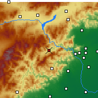 Nearby Forecast Locations - Zhaitang - Kaart