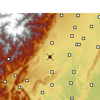 Nearby Forecast Locations - Qionglai - Kaart