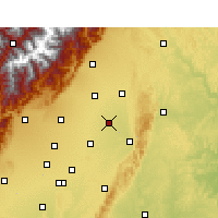 Nearby Forecast Locations - Guanghan - Kaart