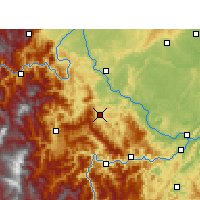 Nearby Forecast Locations - Muchuan - Kaart