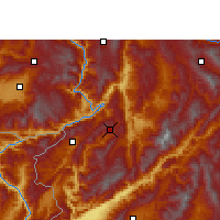 Nearby Forecast Locations - Yongde - Kaart