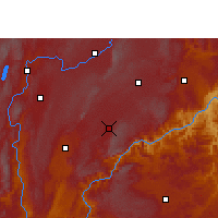 Nearby Forecast Locations - Luxi/YNN - Kaart