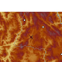 Nearby Forecast Locations - Menglian Dai - Kaart