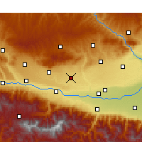 Nearby Forecast Locations - Fufeng - Kaart