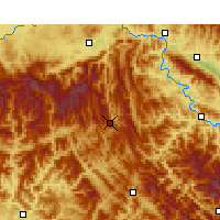 Nearby Forecast Locations - Zhenba - Kaart