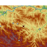 Nearby Forecast Locations - Zhuxi - Kaart