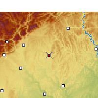 Nearby Forecast Locations - Zitong - Kaart
