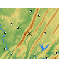 Nearby Forecast Locations - Linshui - Kaart