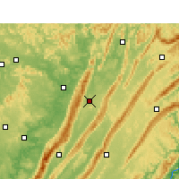 Nearby Forecast Locations - Dazhu - Kaart