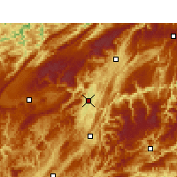 Nearby Forecast Locations - Enshi - Kaart