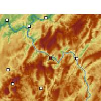 Nearby Forecast Locations - Wulong - Kaart