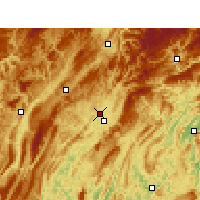 Nearby Forecast Locations - Laifeng - Kaart