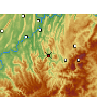 Nearby Forecast Locations - Qijiang - Kaart