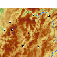 Nearby Forecast Locations - Daozhen - Kaart