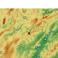 Nearby Forecast Locations - Guzhang - Kaart