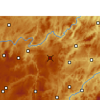 Nearby Forecast Locations - Weng'an - Kaart