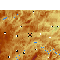 Nearby Forecast Locations - Shibing - Kaart