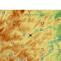 Nearby Forecast Locations - Yuping - Kaart