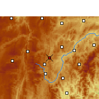 Nearby Forecast Locations - Majiang - Kaart