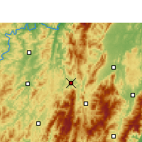 Nearby Forecast Locations - Suining/HUN - Kaart