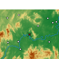 Nearby Forecast Locations - Qiyang - Kaart