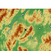 Nearby Forecast Locations - Guanyang - Kaart