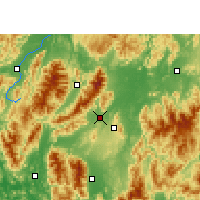 Nearby Forecast Locations - Jiangyong - Kaart
