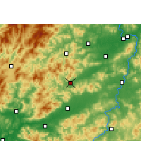 Nearby Forecast Locations - Dayu - Kaart