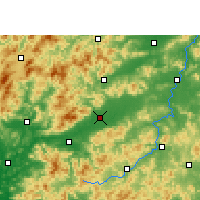 Nearby Forecast Locations - Nanxiong - Kaart
