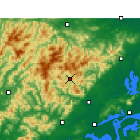 Nearby Forecast Locations - Yuexi/ANH - Kaart