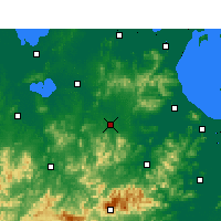 Nearby Forecast Locations - Guangde - Kaart