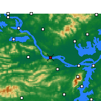 Nearby Forecast Locations - Wuxue - Kaart