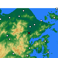 Nearby Forecast Locations - Fenghua - Kaart