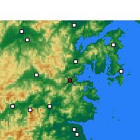 Nearby Forecast Locations - Sanmen - Kaart
