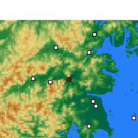 Nearby Forecast Locations - Linhai - Kaart