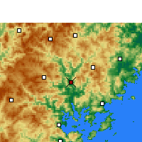 Nearby Forecast Locations - Fu'an - Kaart