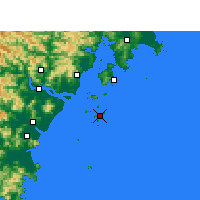 Nearby Forecast Locations - Dongtou - Kaart
