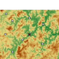 Nearby Forecast Locations - Shaxian - Kaart